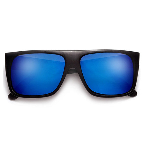 Fresh Squared Off Flat Top Stylish Street Scene Shades - Sunglass Spot