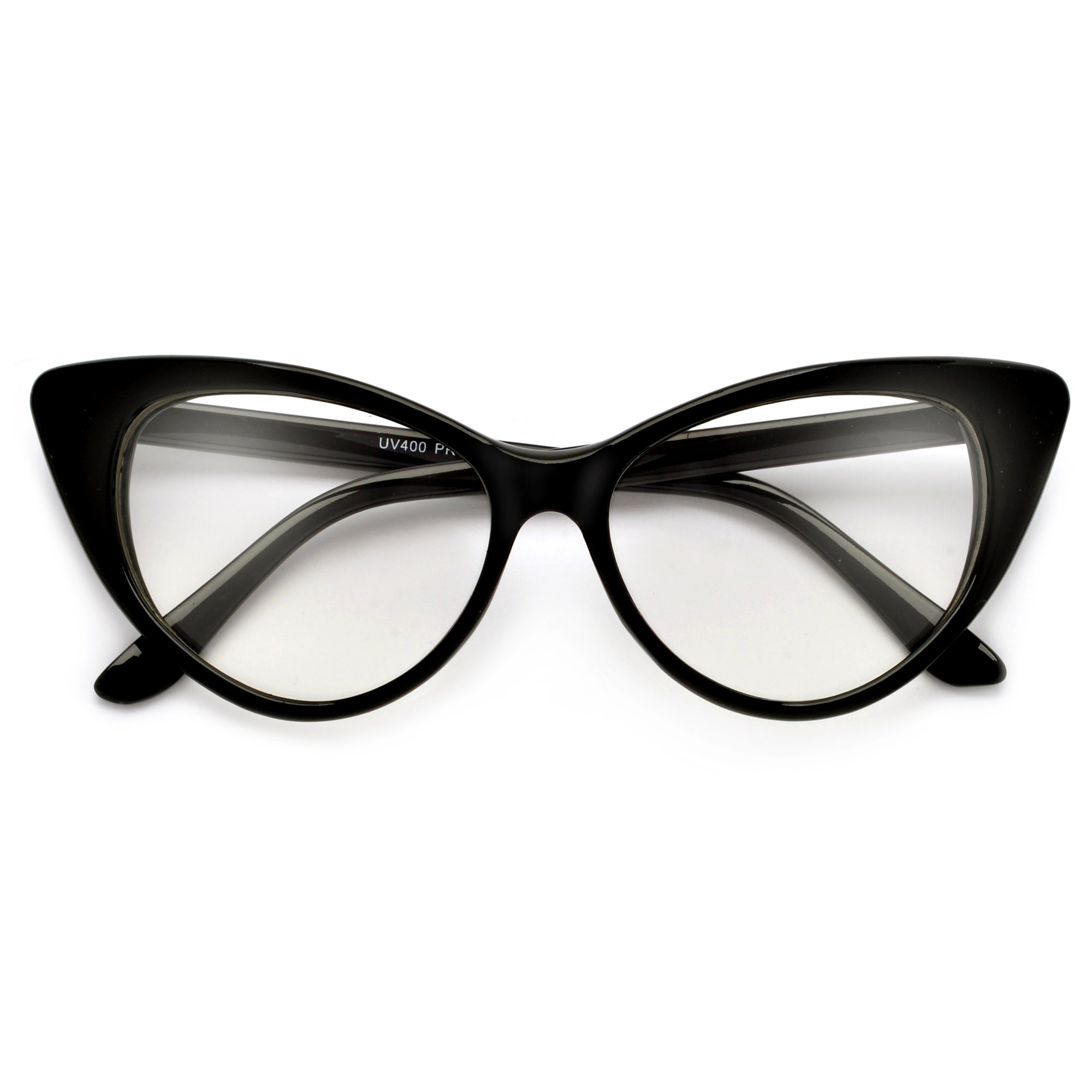 Mid-Century Cat-Eye Silver Eye Glasses - Ruby Lane