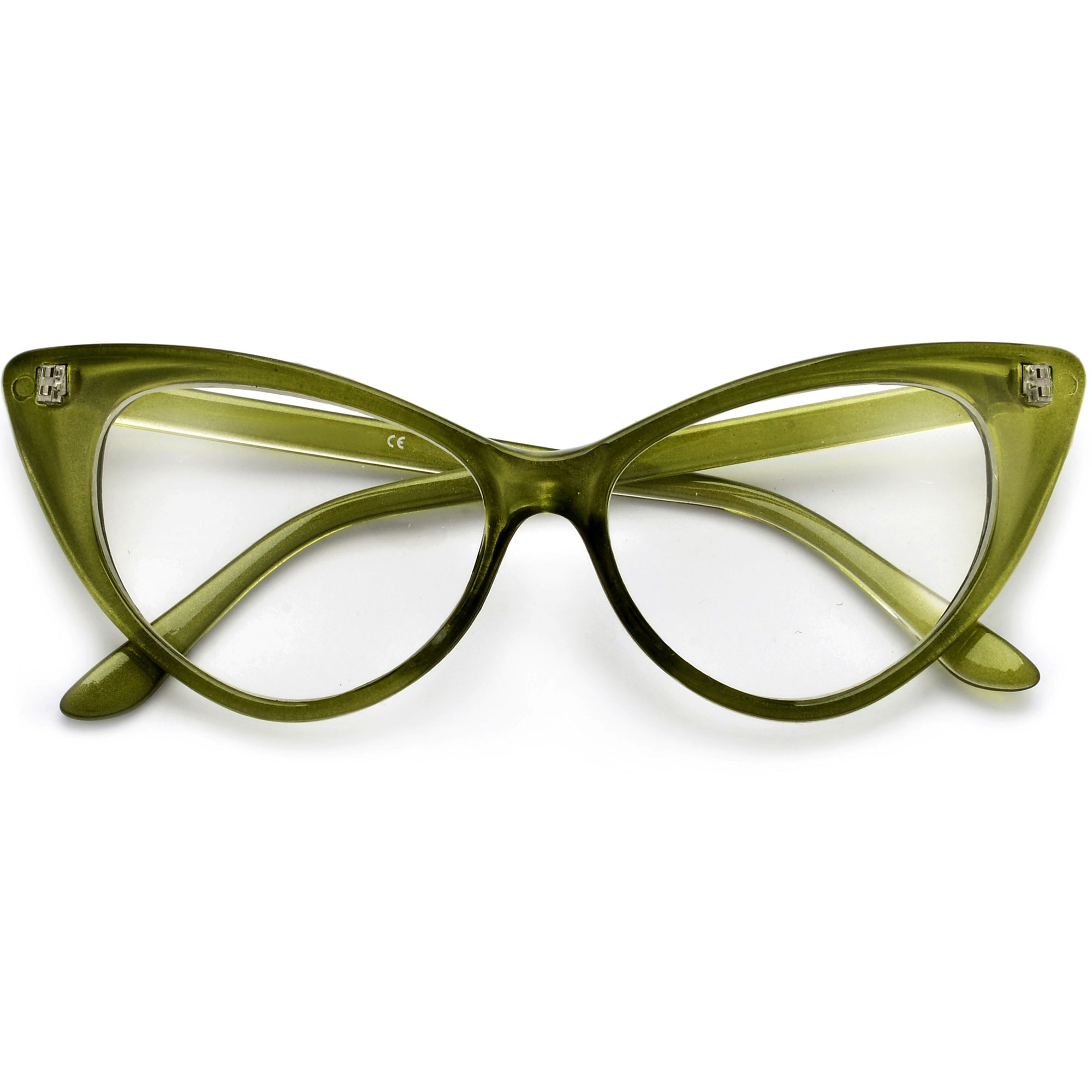 Super Cat Eye Vintage Inspired Fashion Mod Chic High Pointed