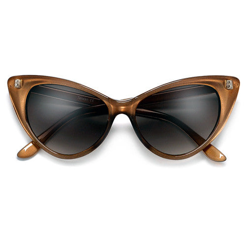 Designer Inspired Super Cat Eye MOD Fashion Sunglasses - Sunglass Spot