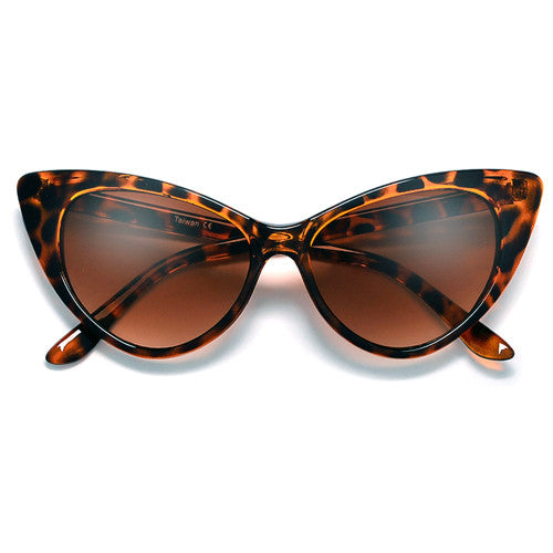 Designer Inspired Super Cat Eye MOD Fashion Sunglasses - Sunglass Spot