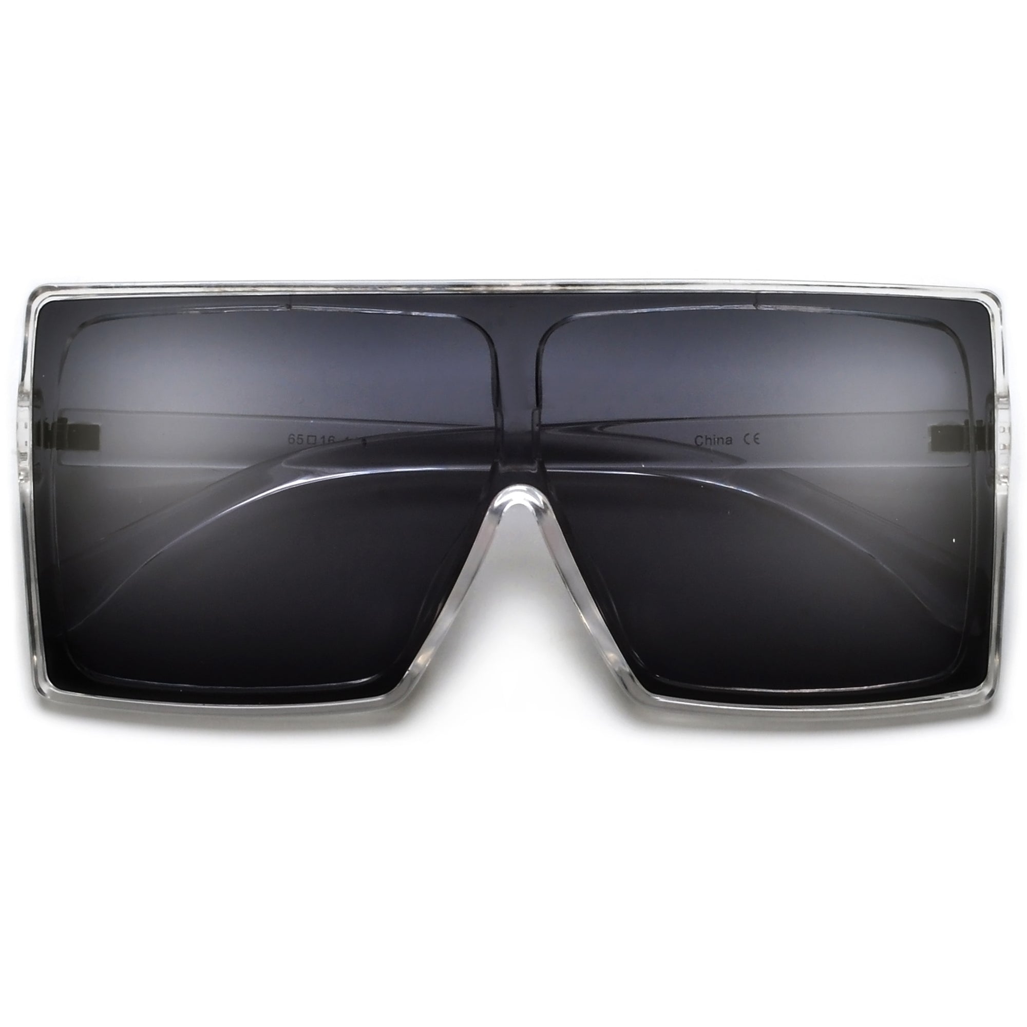 Oversize Bold Squared Off Block Super Shields - Sunglass Spot