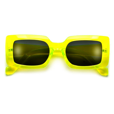 Crystal Neon Bright Square Sunnies