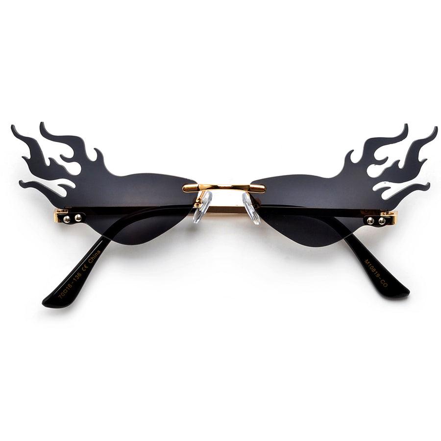 FLAMIN HOT RIMLESS SUNNIES - Sunglass Spot
