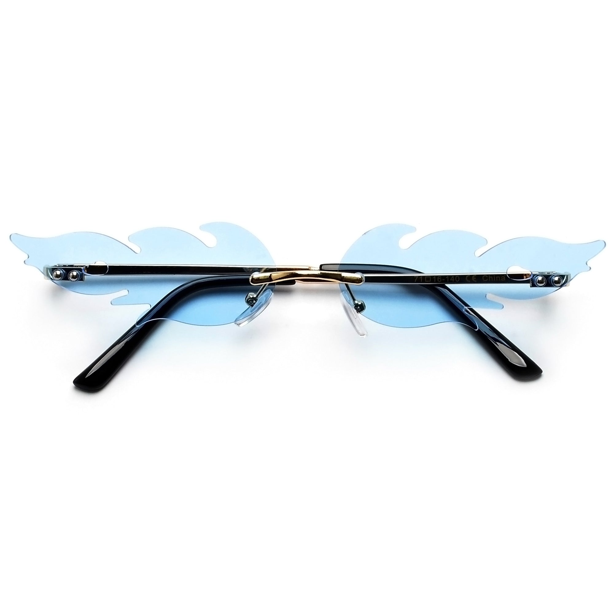 Hot Rimless Flame Fashion Sunnies - Sunglass Spot