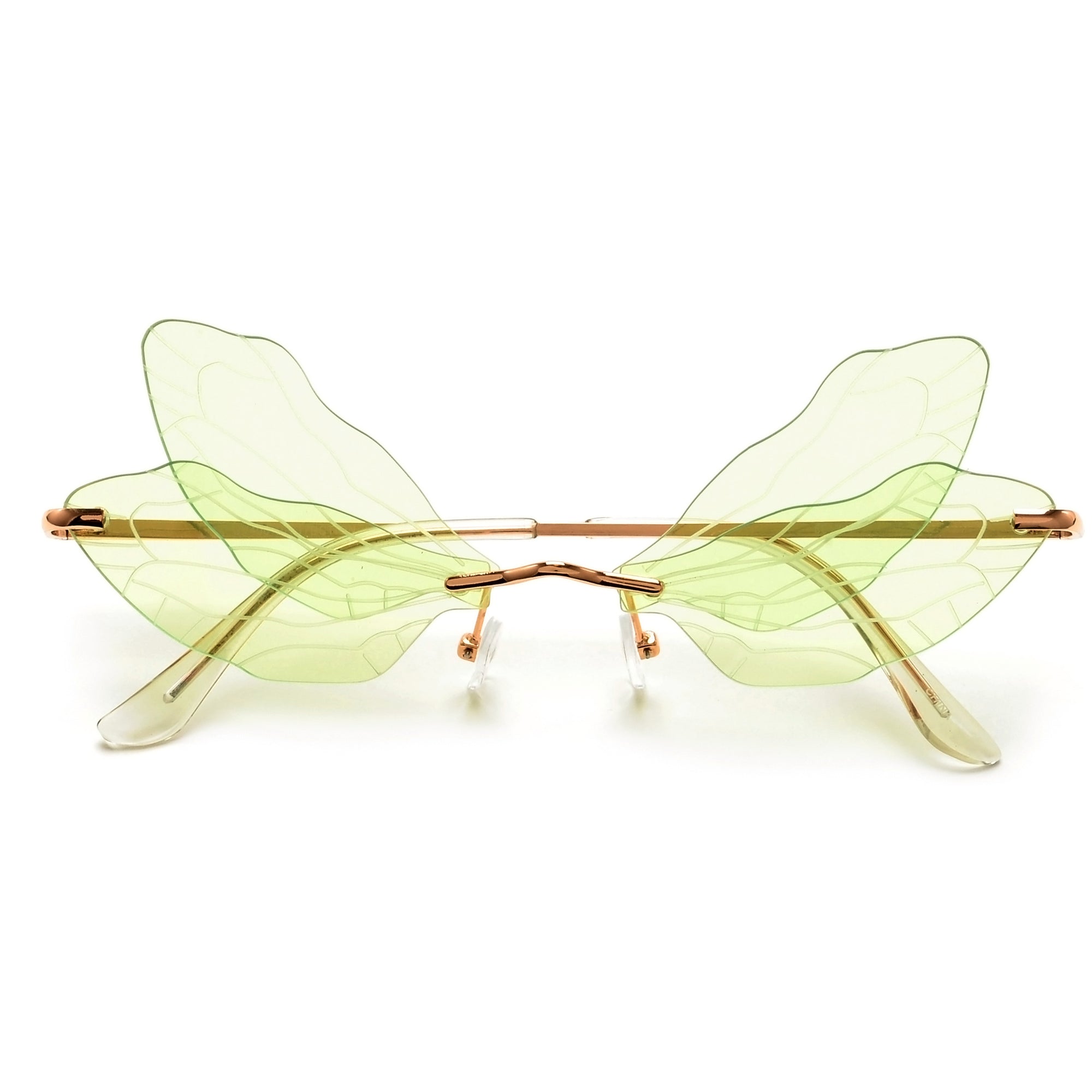 Colorful Rimless Butterfly Wings Sunnies - Sunglass Spot