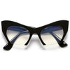 Sharp Rimless Bottom Modernized Cat-Eye Frame-High Fashion Designer Inspired Sunglasses - Sunglass Spot