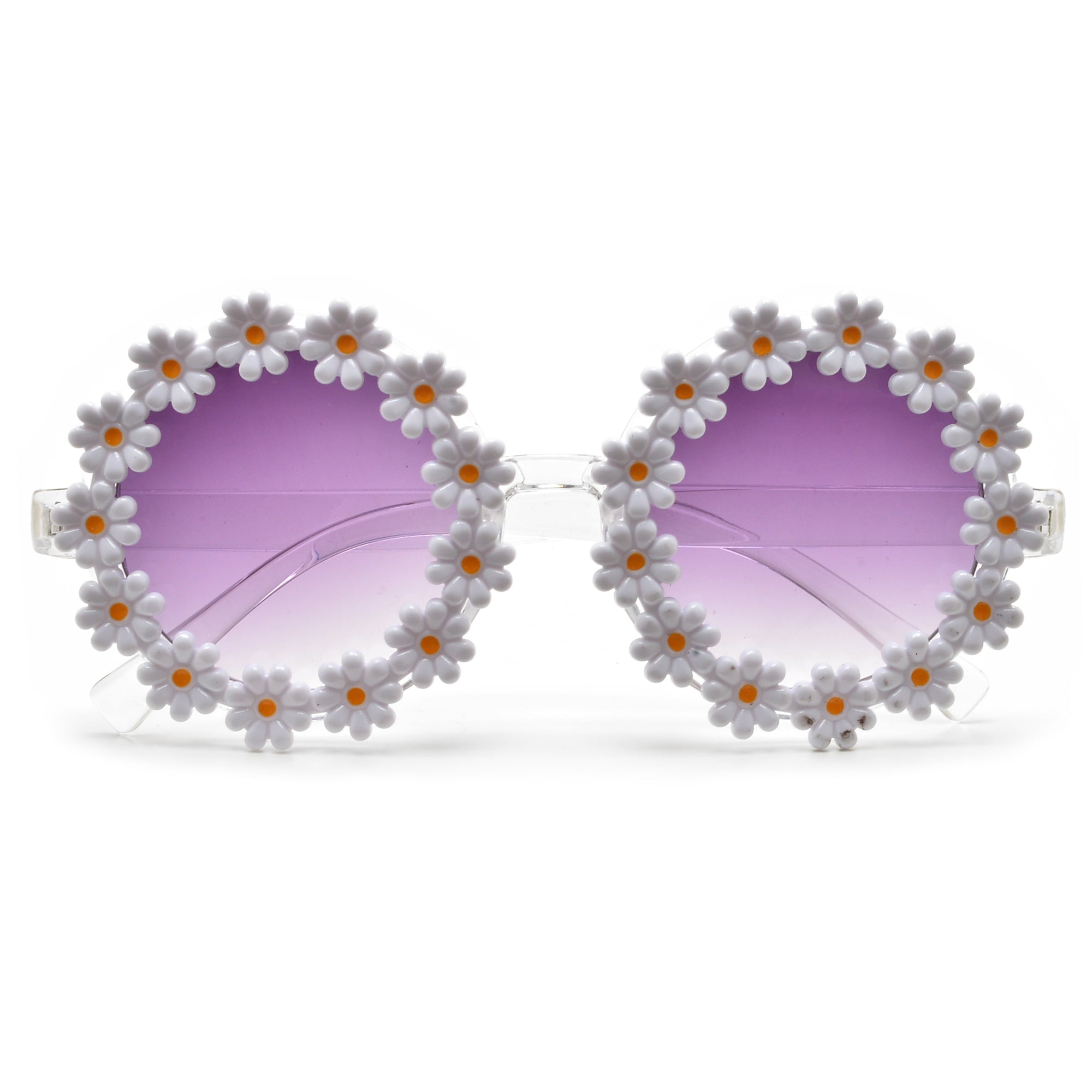 Cute Decorative Floral Round Sunnies