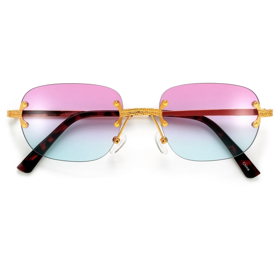Ultra Chic Light Rimless Round Sunnies