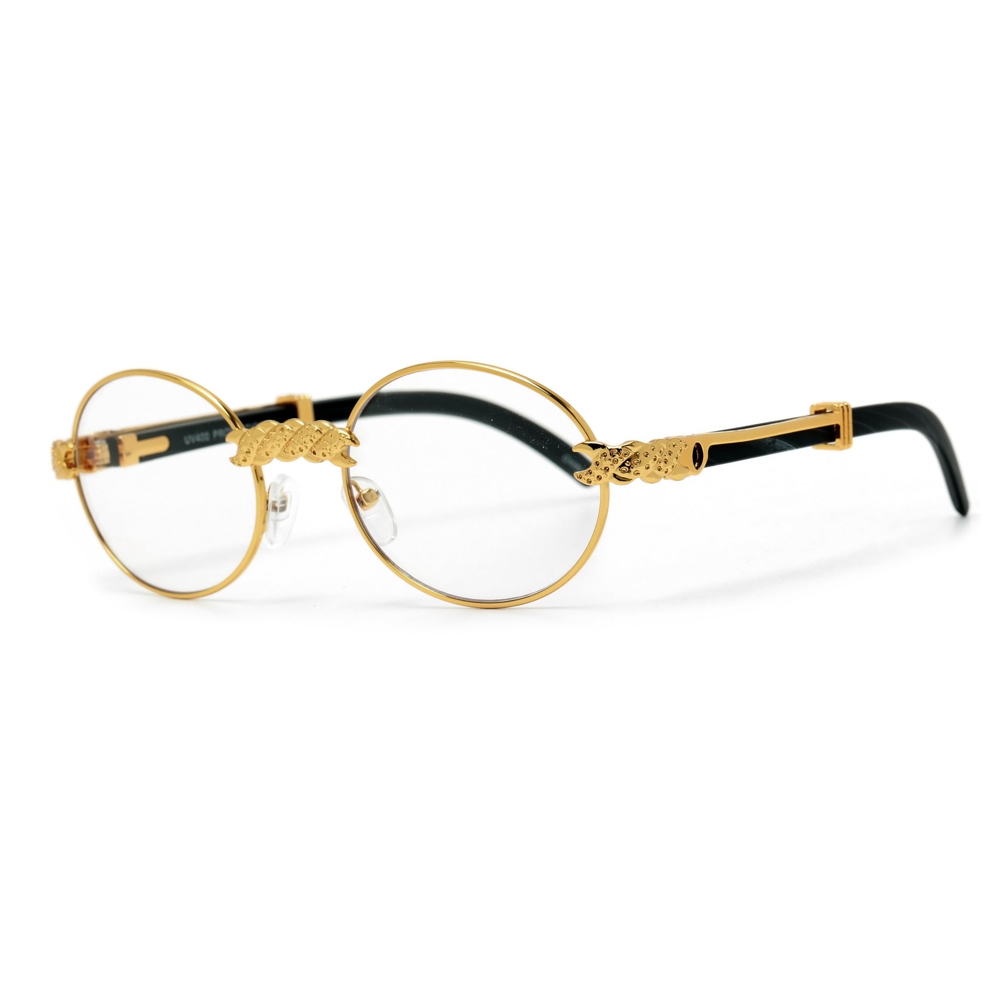 High Fashion Ornate Frame Oval Eyewear