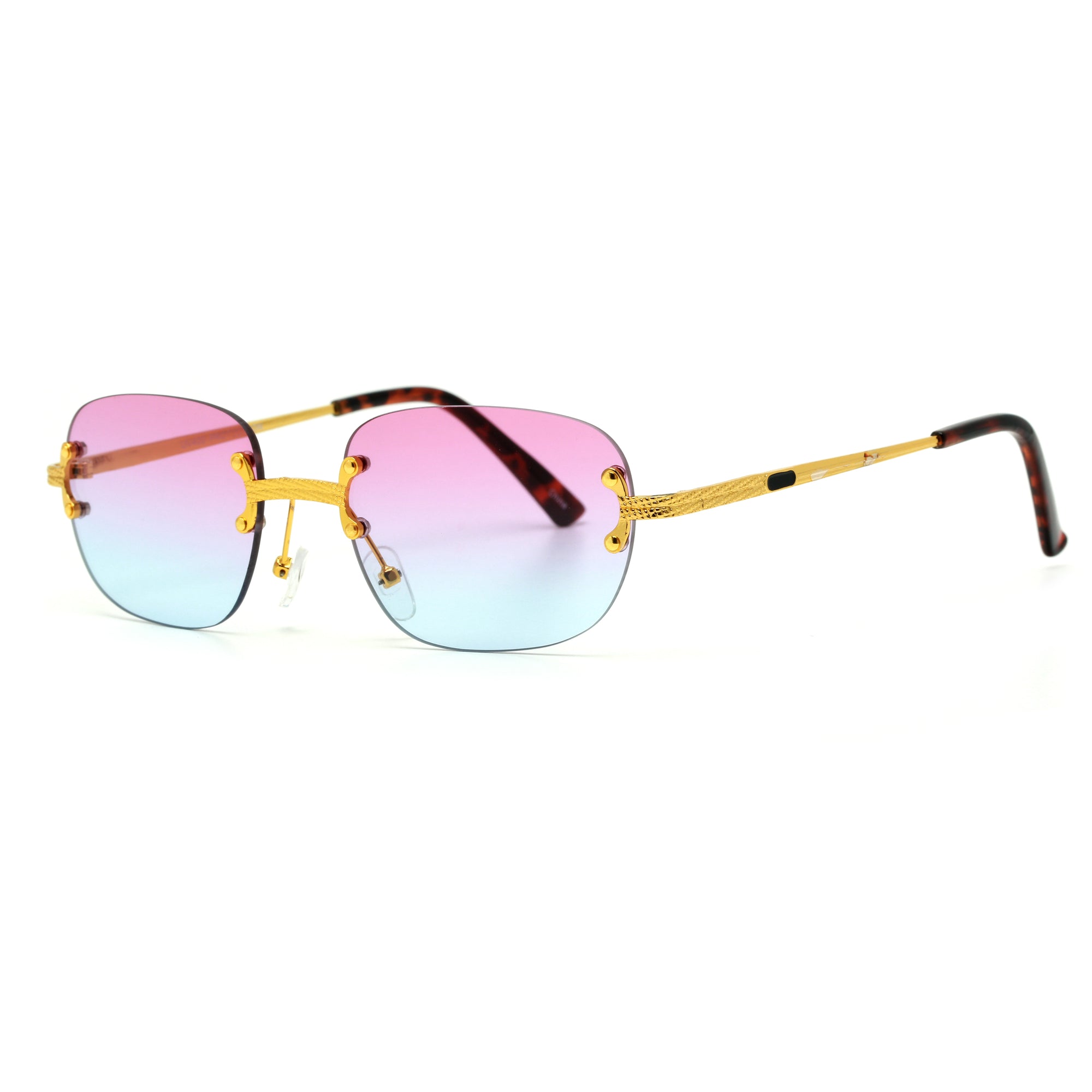 Ultra Chic Light Rimless Round Sunnies