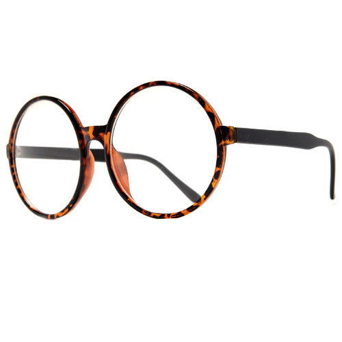 Super Oversized 69mm Round Boho Chic Clear Fashion Eyewear - Sunglass Spot