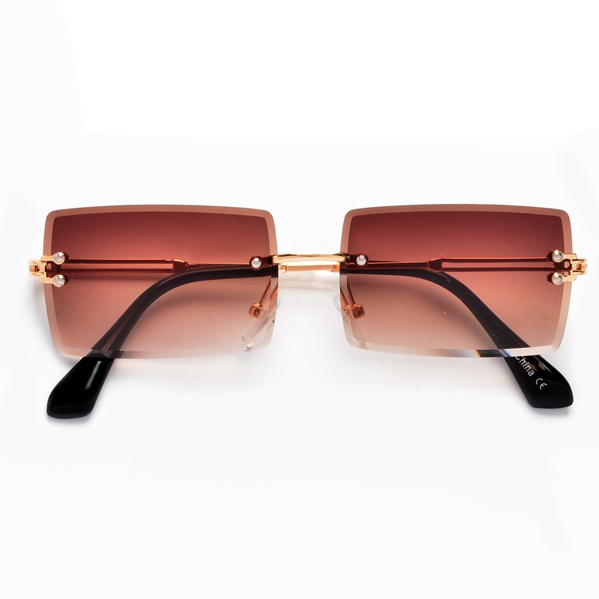 Rimless High Fashion Sunnies - Sunglass Spot