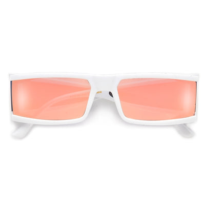 Futuristic Upbeat Full Coverage Rectangular Sunglasses