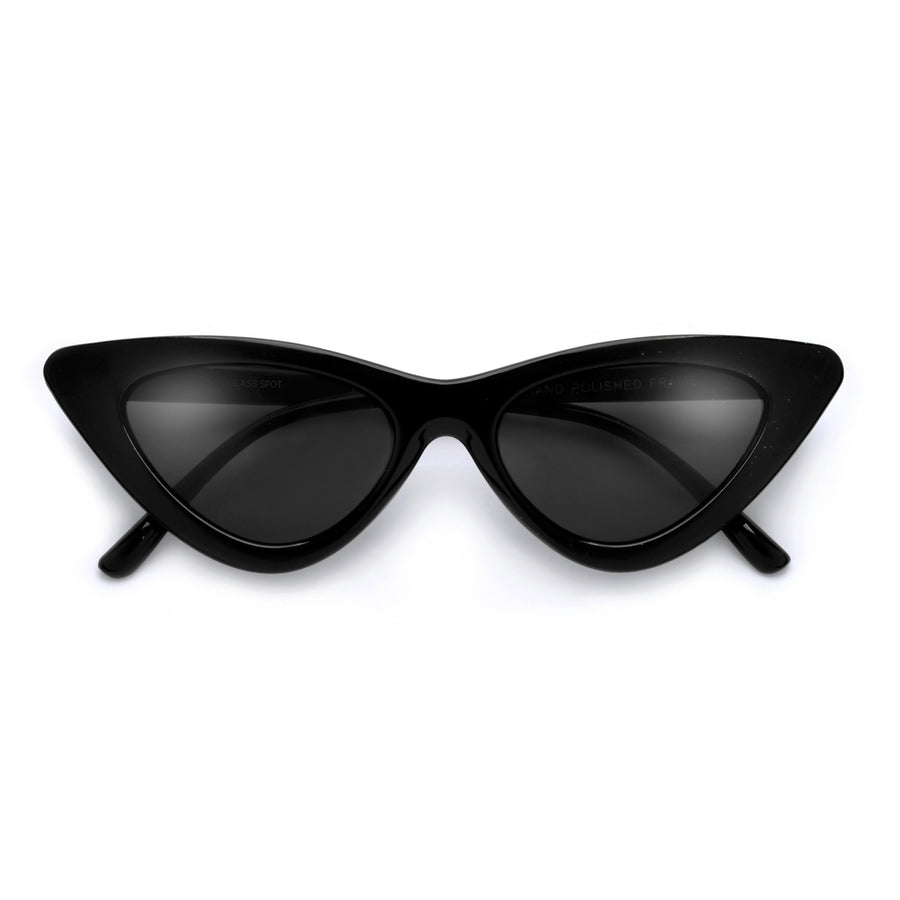 Slim Streamlined Cat Eye Silhouette Sunnies - Sunglass Spot