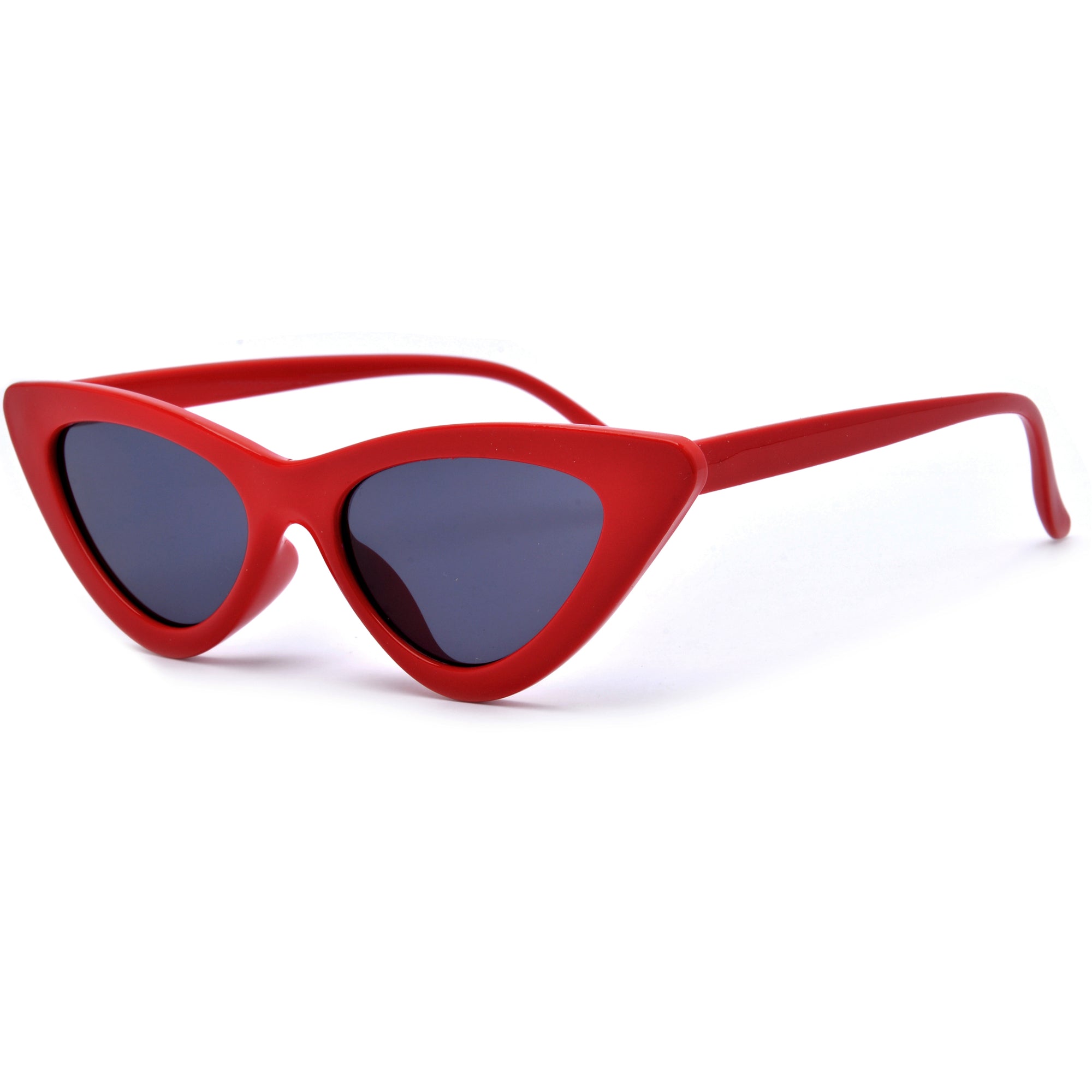 Slim Streamlined Cat Eye Silhouette Sunnies - Sunglass Spot