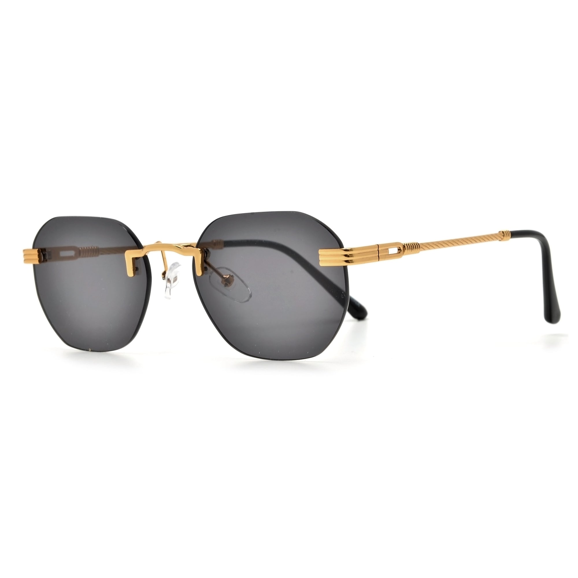 Rimless Cable Wire Temple High Fashion Sunnies