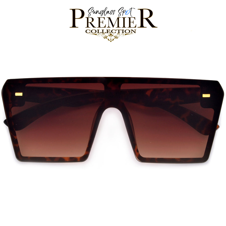 Premier Collection-Oversized Flat Top Show Stopping Sunnies