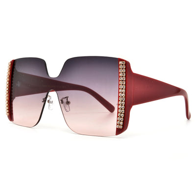 Glimmering Shiny Crystal Trim Shields