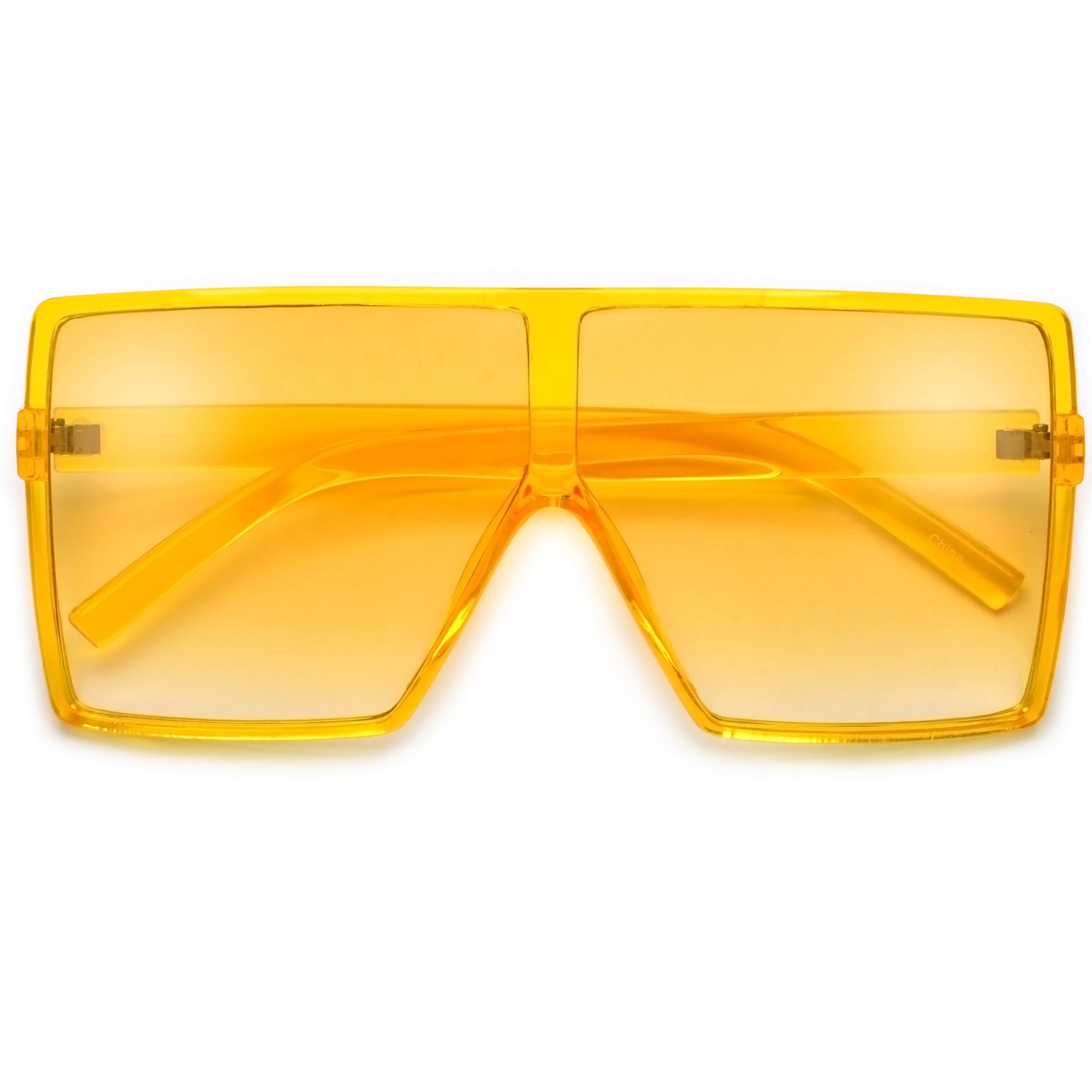 Oversized 71mm Bold Squared Off Visor Inspired Sunglasses - Sunglass Spot