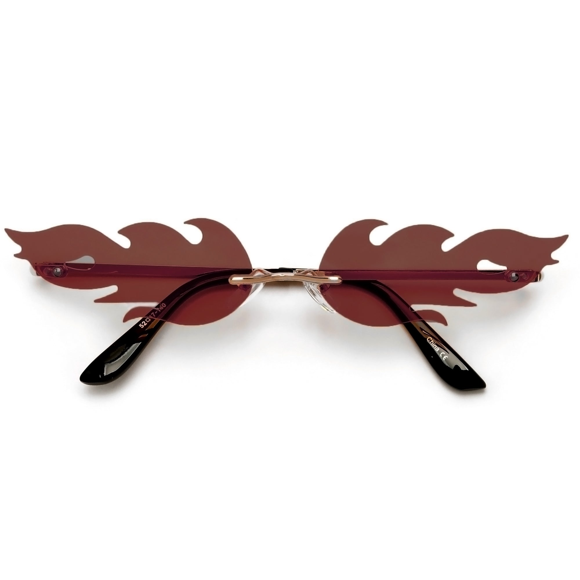 Hot Rimless Flame Fashion Sunnies - Sunglass Spot