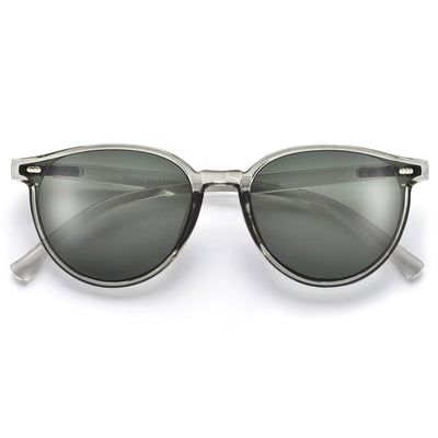 Stylish Classic Contour Flat Lens Sunglasses