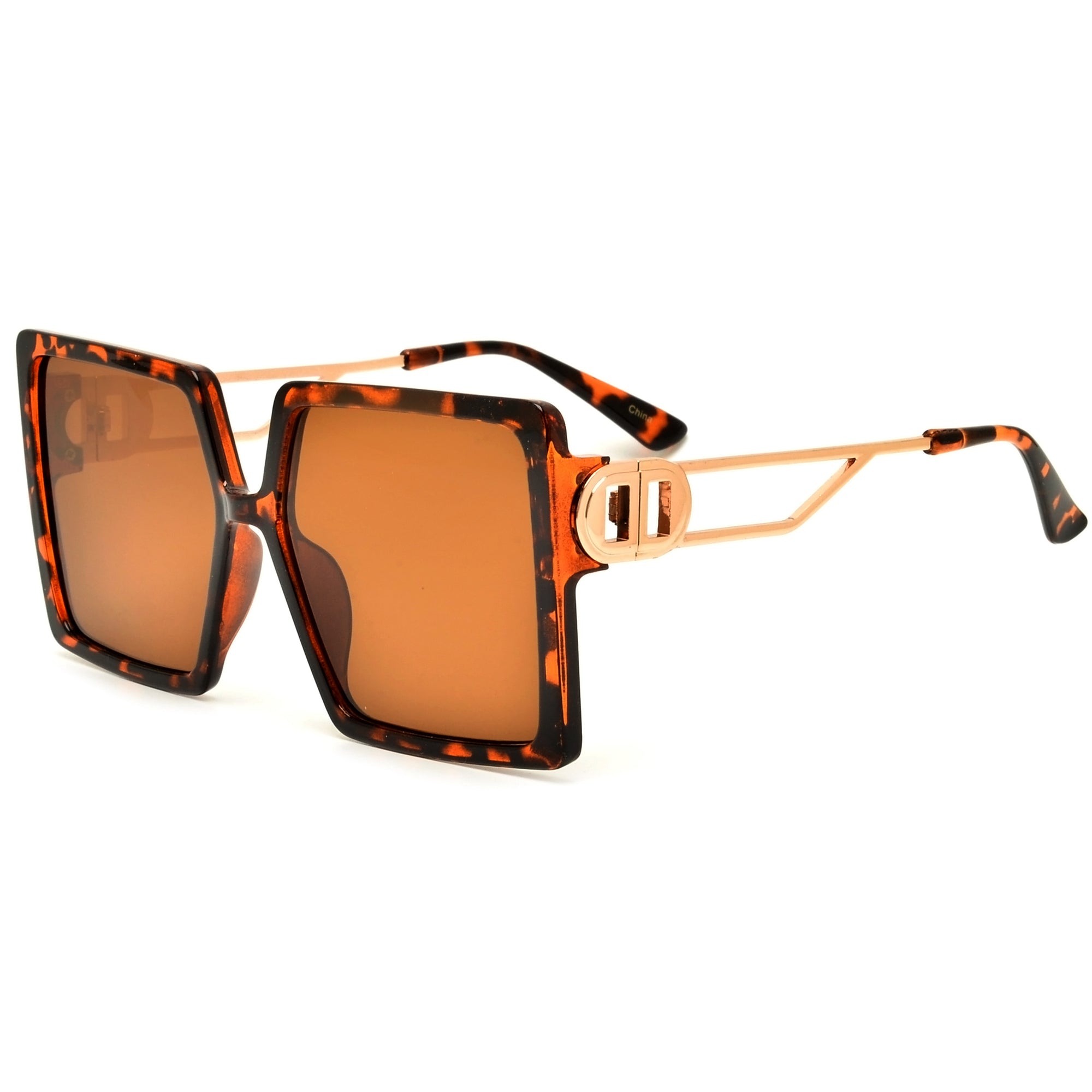 Oversize Bold Full Coverage Square Silhouette Sunnies - Sunglass Spot