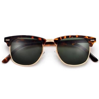 Classic Original Half Frame Semi-Rimless Sunglasses - Sunglass Spot