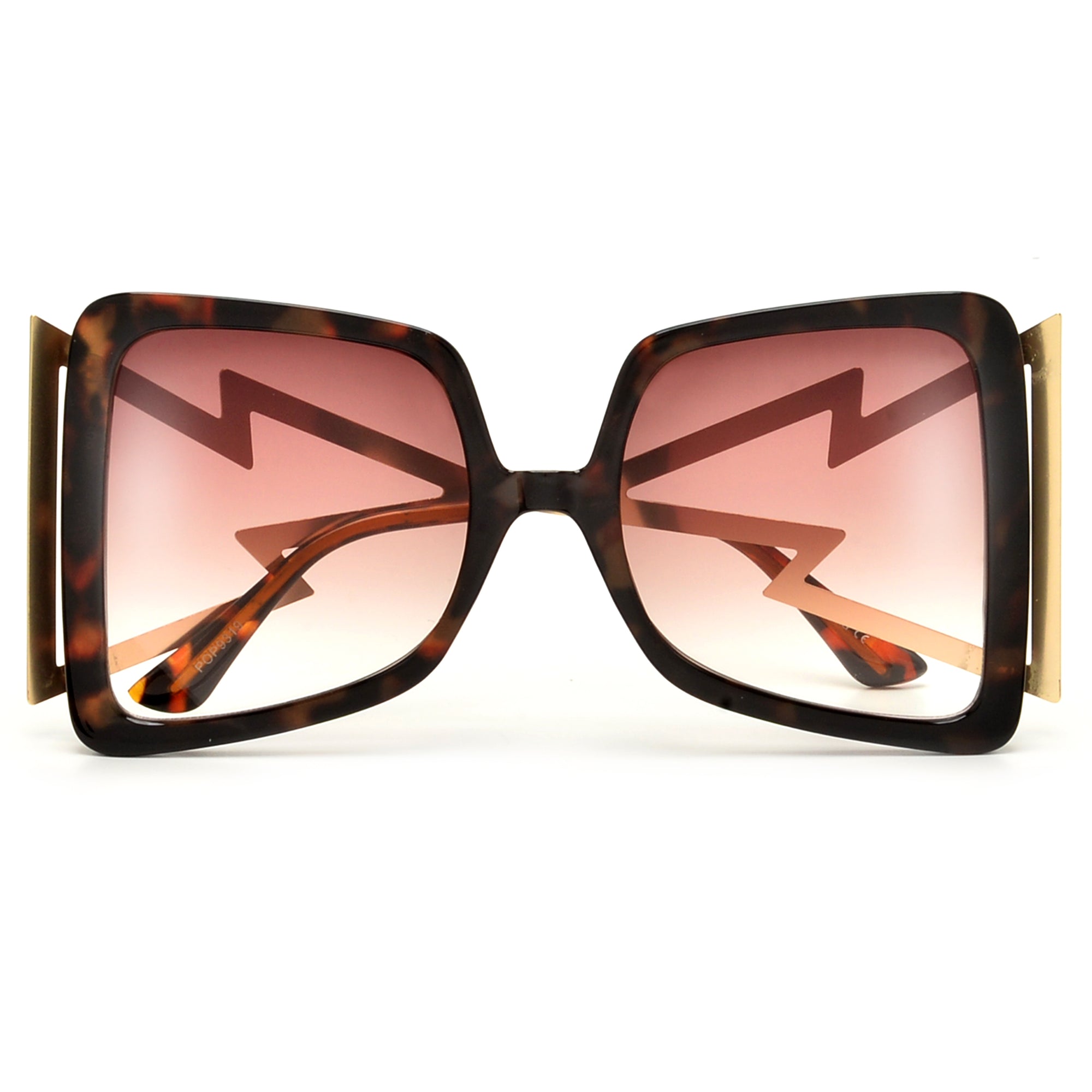 Oversize Statement Sunnies with Electric Cut Out Temple