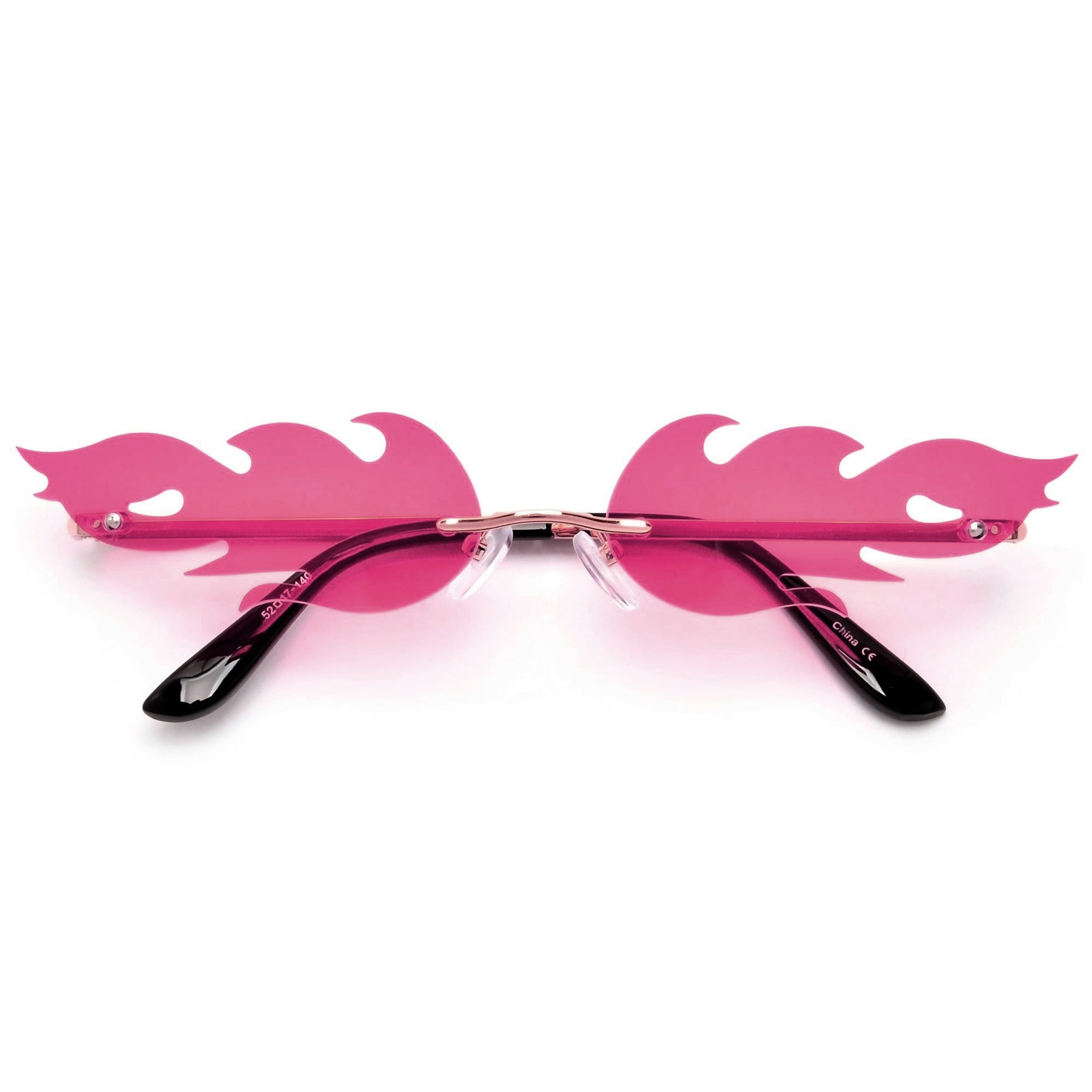 Hot Rimless Flame Fashion Sunnies - Sunglass Spot