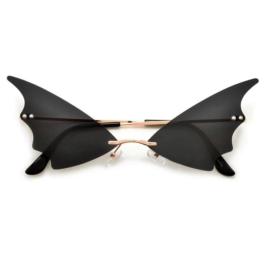 Rimless High Tip Wings - Sunglass Spot