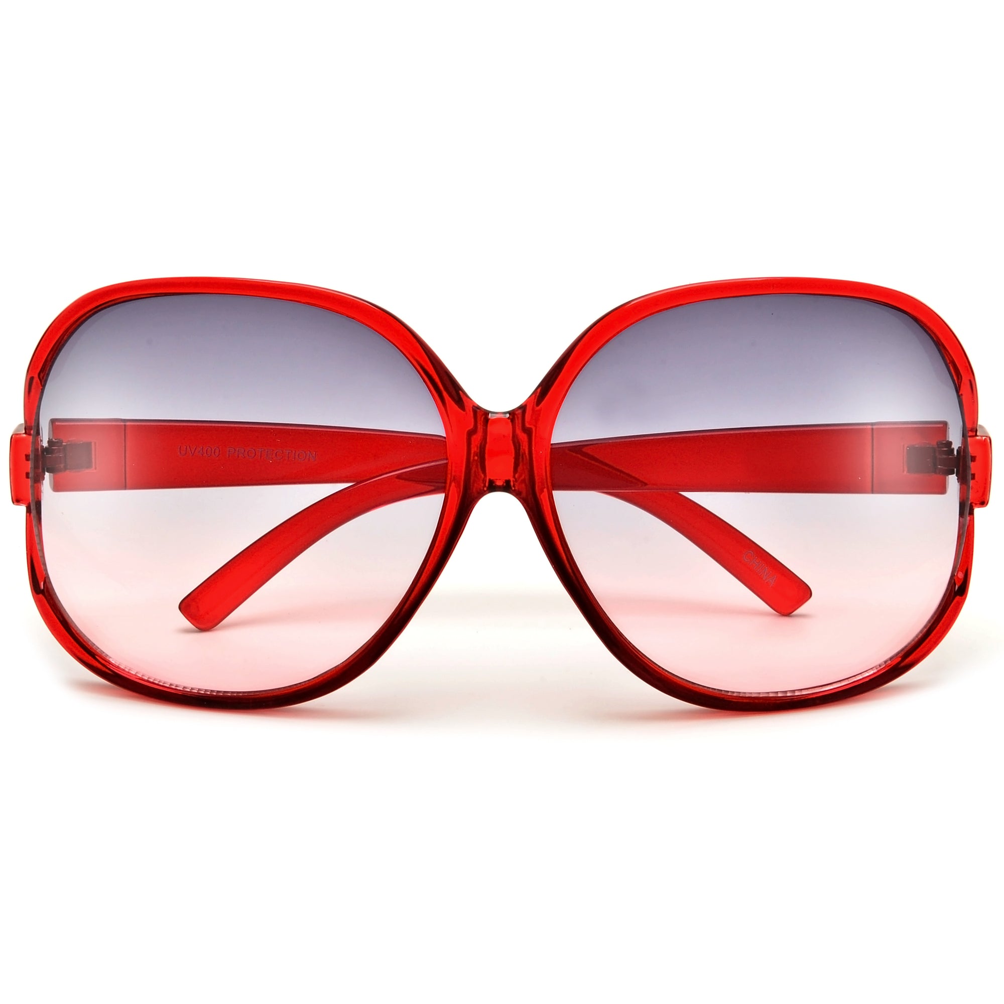 Sophisticated Oversize Round Cutout Sunglasses