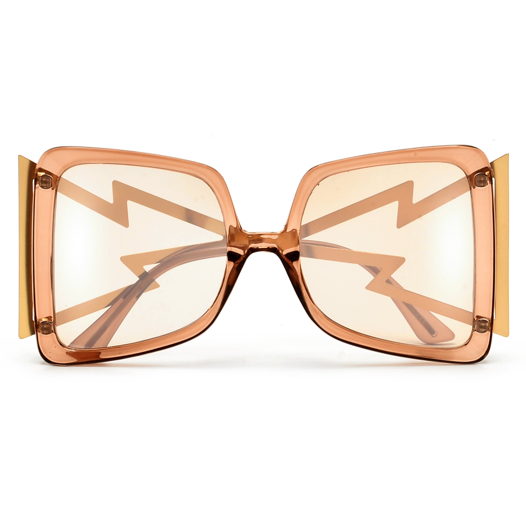 Oversize Statement Sunnies with Electric Cut Out Temple