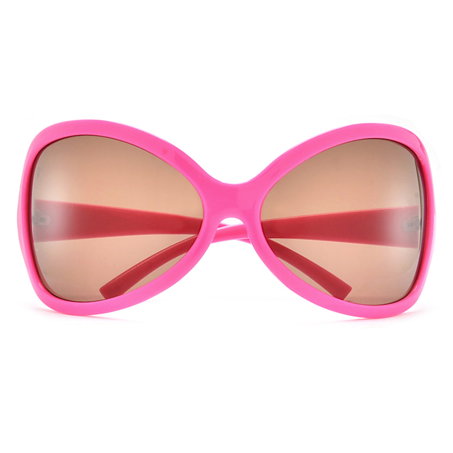 Full Coverage Oversize Curved Butterfly Sunnies
