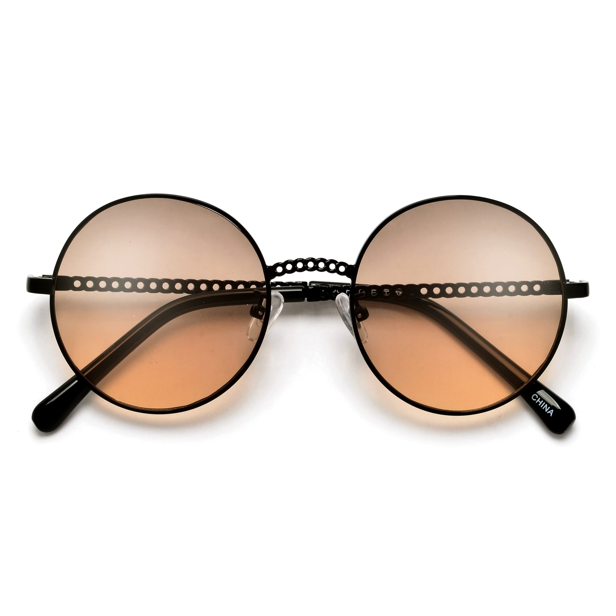 Vintage Round Chain Link Boho Sunnies - Sunglass Spot