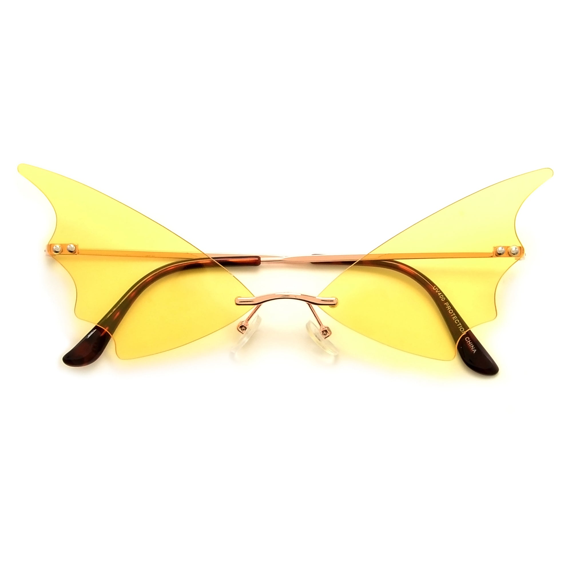 Rimless High Tip Wings - Sunglass Spot