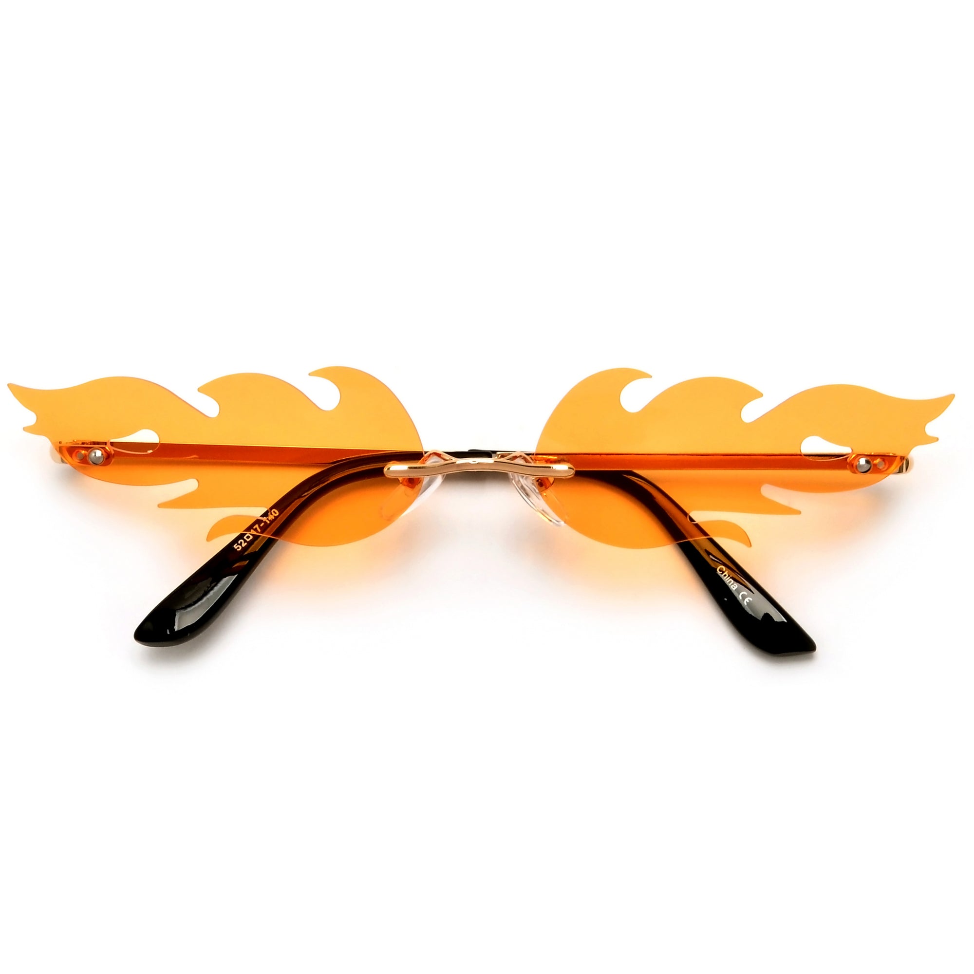 Hot Rimless Flame Fashion Sunnies - Sunglass Spot