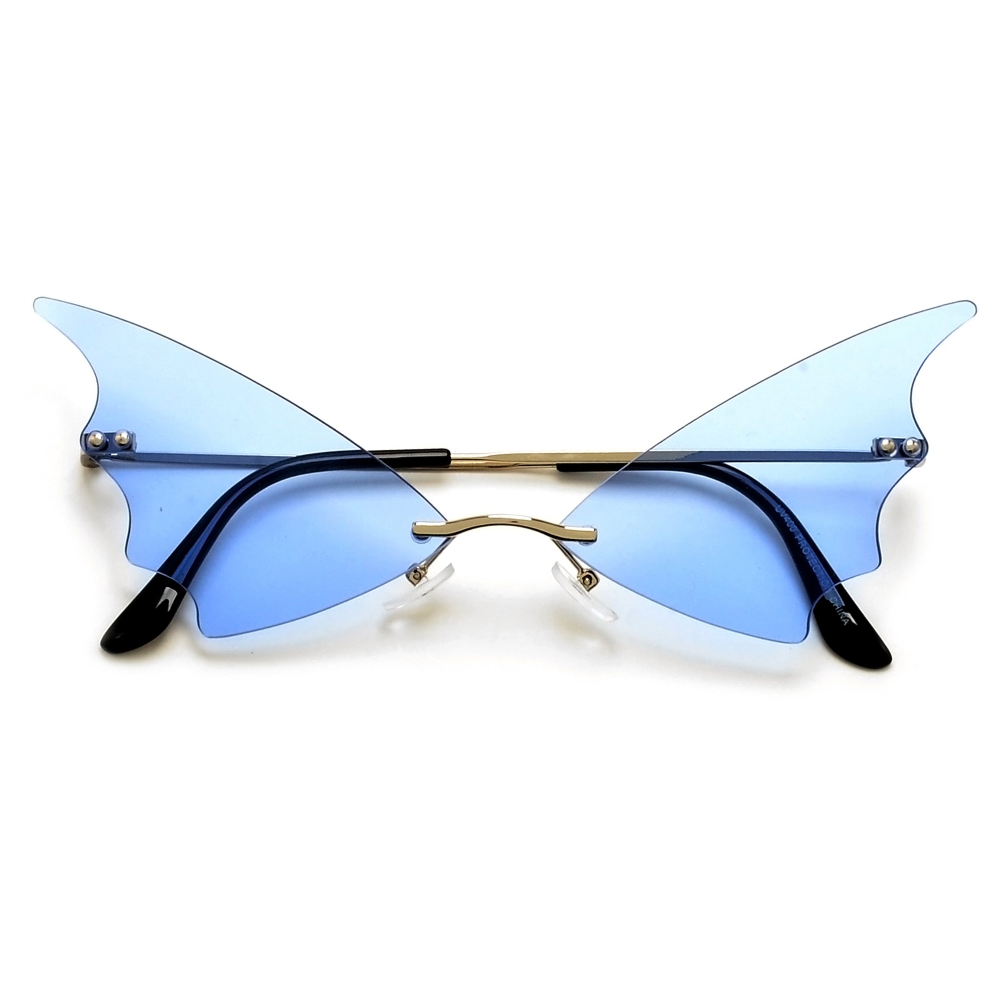 Rimless High Tip Wings - Sunglass Spot