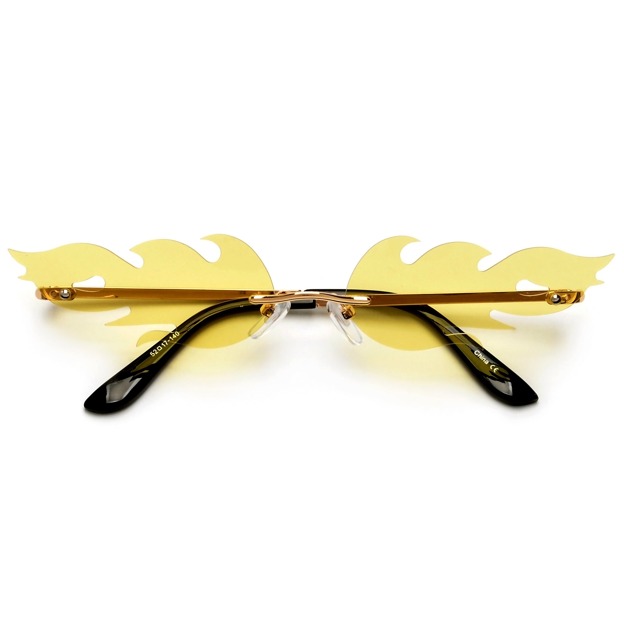 Hot Rimless Flame Fashion Sunnies - Sunglass Spot
