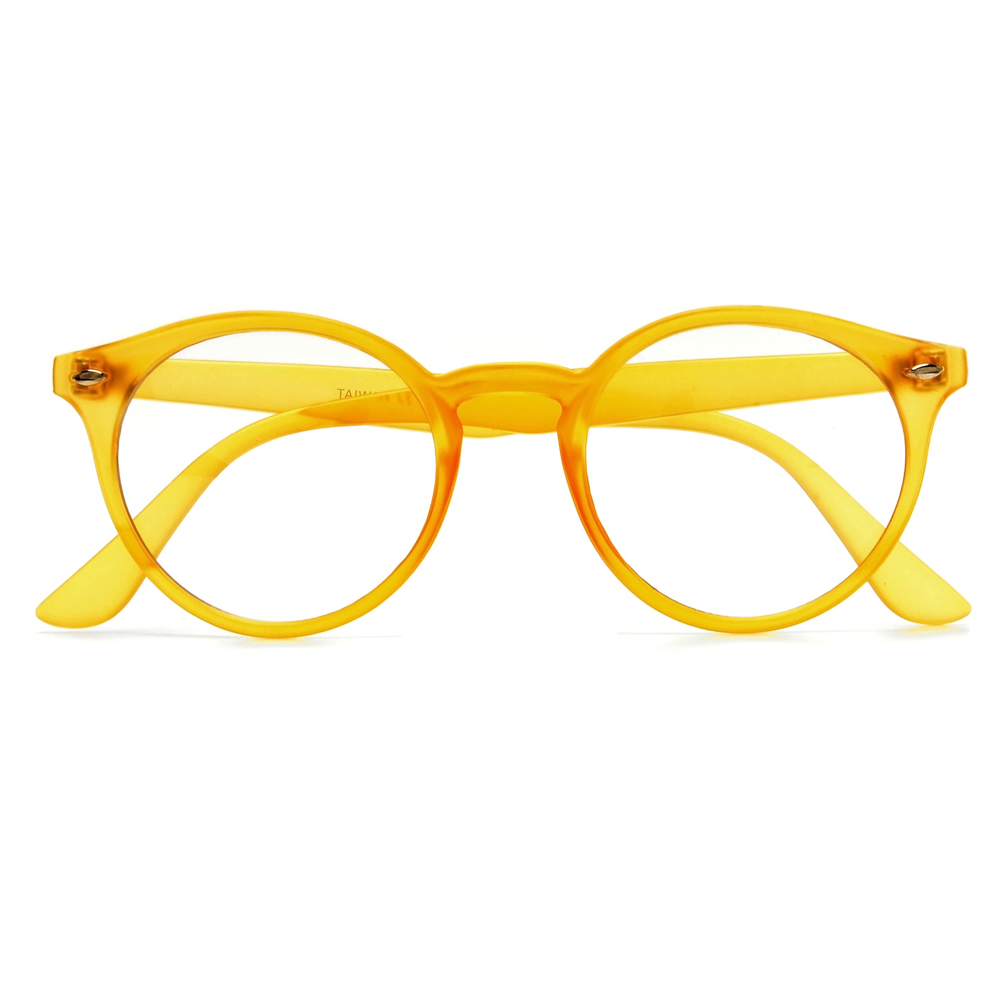 Crystal Clear Retro Inspired Round Keyhole Bridge Clear Lens Eyewear - Sunglass Spot