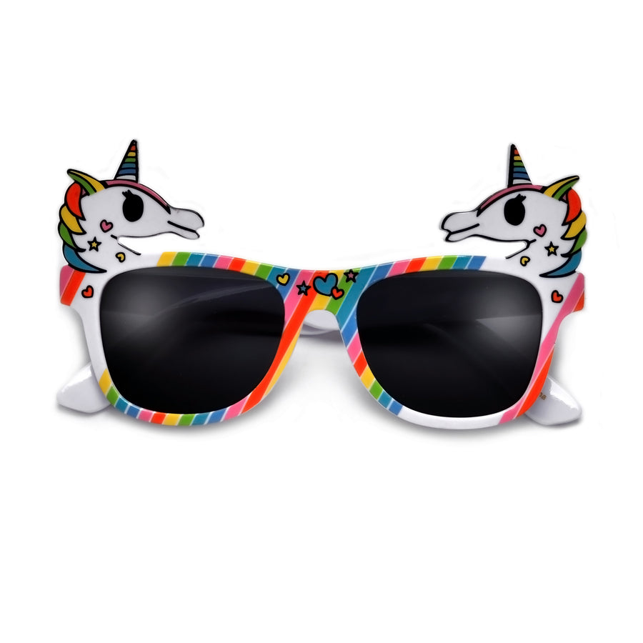 zeroUV Novelty Colorful Rainbow Unicorn Sunglasses