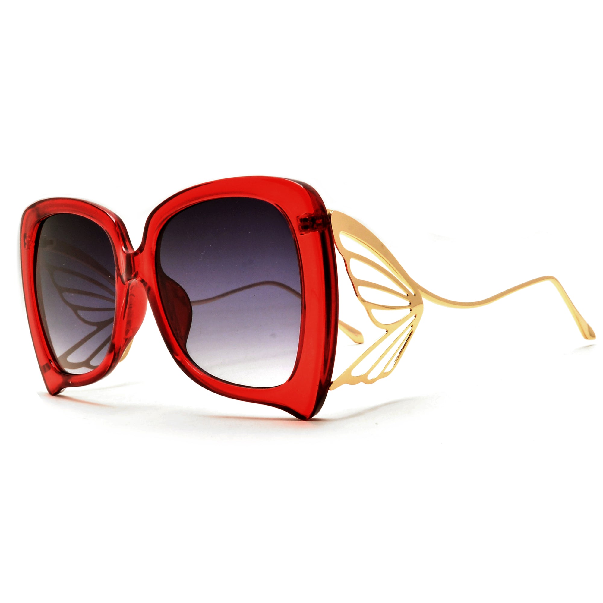 Show Stopping Oversize Butterfly Sculpted Sunnies - Sunglass Spot