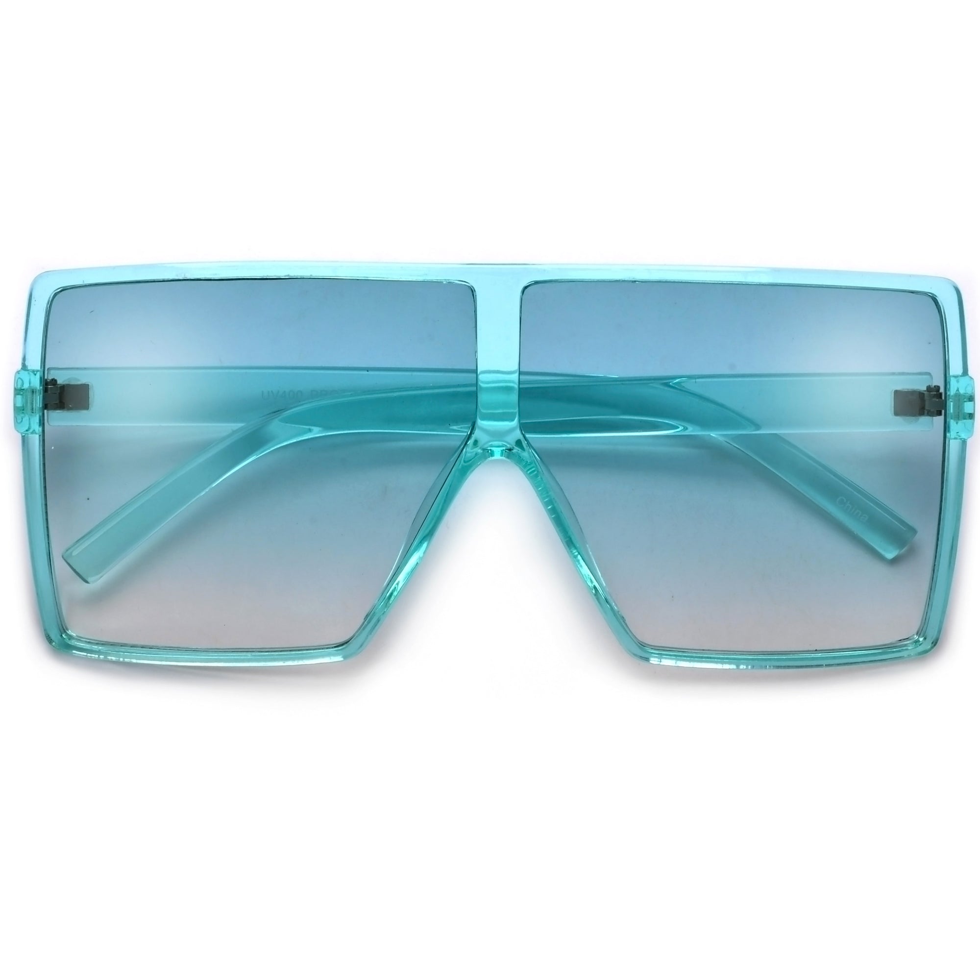 Oversized 71mm Bold Squared Off Visor Inspired Sunglasses - Sunglass Spot