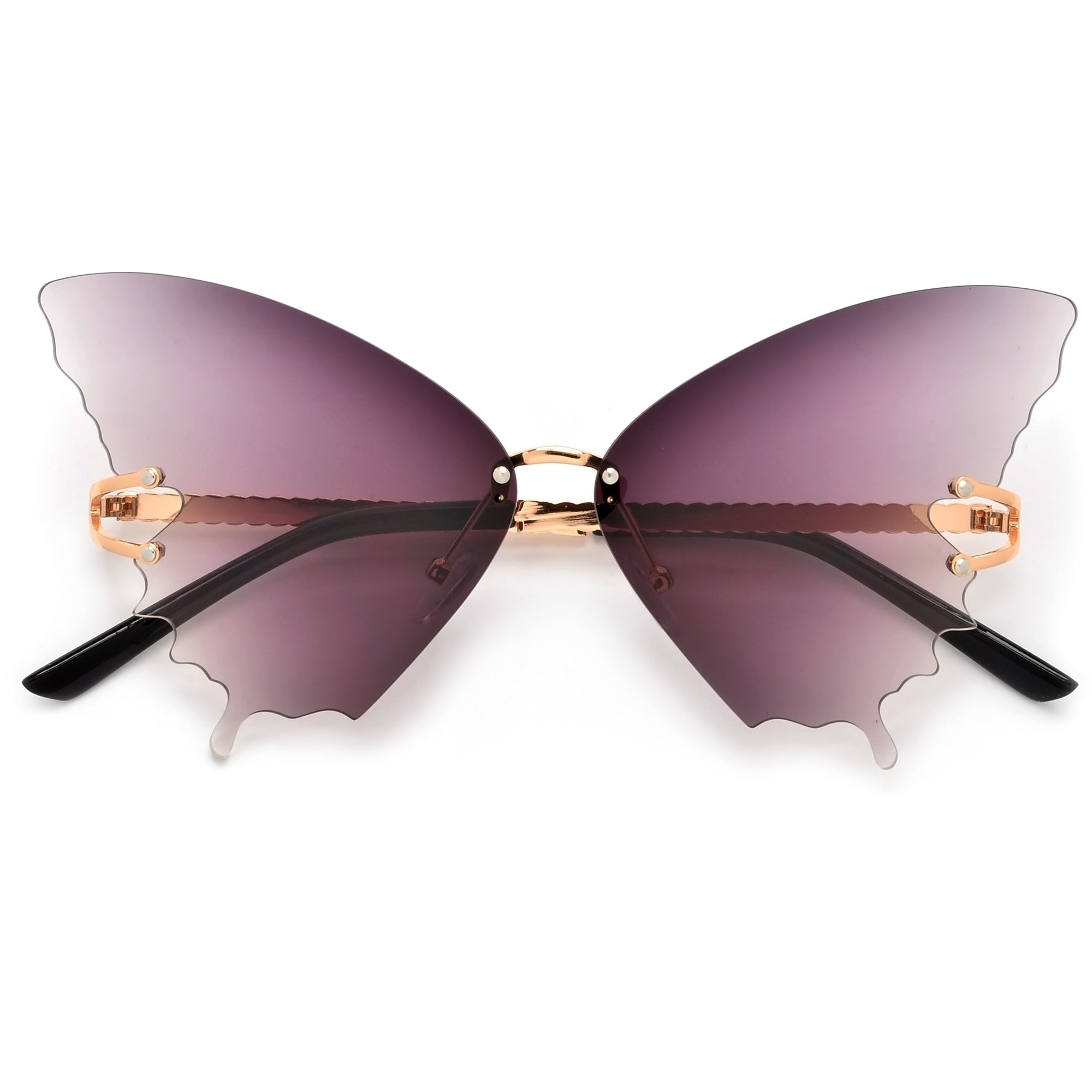 Ultra Cute Rimless Butterfly Sunnies