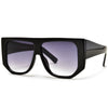Oversize Flat Top Geometric Frame Sunglasses - Sunglass Spot