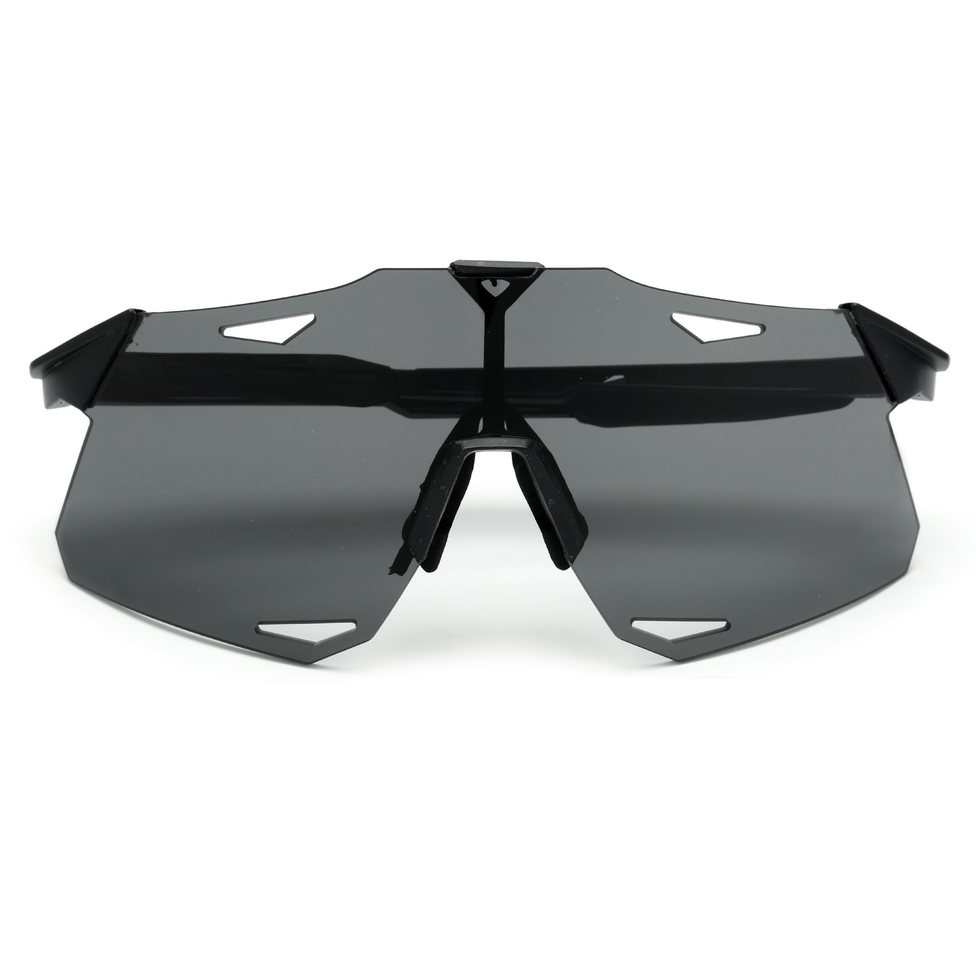 Oversize Geometric Cut Out Shield Sunnies