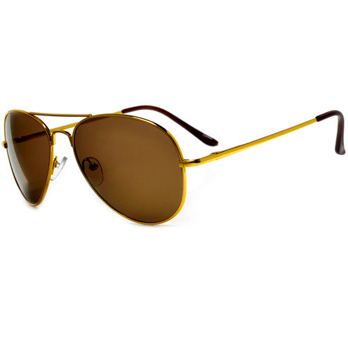 Polarized Classic Aviator with Colorful Reflective Lens Sunglasses - Sunglass Spot