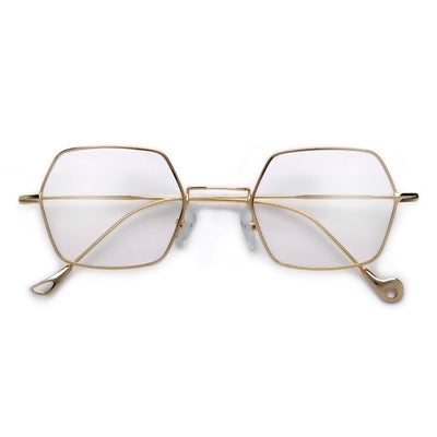 Boho Chic Geometric Thin Lightweight Clear Eyewear - Sunglass Spot