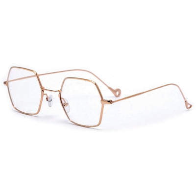 Boho Chic Geometric Thin Lightweight Clear Eyewear - Sunglass Spot