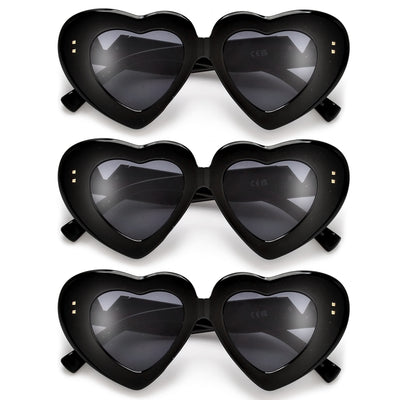 CHUNKY V TEMPLE LOGO HEART SHAPED SUNNIES